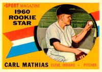 1960 Topps #139 Carl Mathias Rookie Star Baseball Card