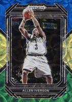 2023 Panini Prizm Draft Picks #77 Allen Iverson Blue/Yellow/Green Choice Basketball Card