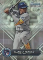 2022 Bowman Sterling #BSR31 Wander Franco Refractor Baseball Card
