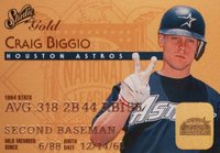 1995 Studio #50 Craig Biggio Gold Baseball Card