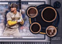 2023 Topps Museum Collection Single-Player Primary Pieces Quad Relics #JS Juan Soto Sapphire Baseball Card