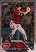 2023 Topps Chrome Logofractor Edition #95 Corbin Carroll Baseball Card