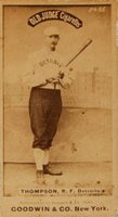 1887 Old Judge #456-2a Sam Thompson Bat at ready at 45-Detroits Baseball Card