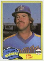 1981 Topps #747 Ken Clay Traded Baseball Card