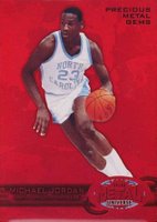 2011 Fleer Retro Precious Metal Gems #PM-1 Michael Jordan Red Basketball Card