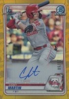 2020 Bowman Draft Chrome Draft Picks Autographs #CDACM Casey Martin Gold Refractor Baseball Card