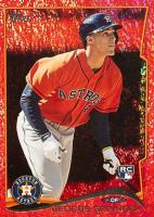2014 Topps Update #US10 George Springer Orange Jersey-Red Hot Foil Baseball Card