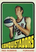 1972 Topps #212 Red Robbins Basketball Card