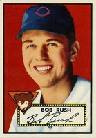 1952 Topps #153 Bob Rush Cream back Baseball Card