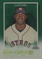 2020 Topps Allen & Ginter Chrome #118 Yordan Alvarez Green Refractor Baseball Card