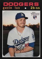 2020 Topps Heritage #188 Gavin Lux Action Baseball Card