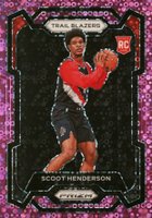 2023 Panini Prizm #141 Scoot Henderson Pink Fast Break Basketball Card