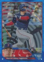 2023 Topps Chrome #167 Masataka Yoshida Blue Sonar Refractor Baseball Card