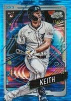 2024 Topps Chrome Cosmic #195 Colt Keith Blue Moon Refractor Baseball Card