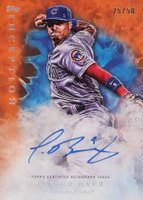 2017 Topps Inception Emerging Star Autographs #JBA Javier Baez Orange Baseball Card