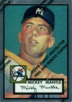1996 Topps Mantle Finest #2 1952 Topps Reprint w/Coating Baseball Card