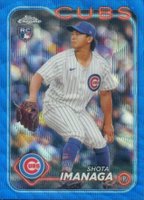 2024 Topps Chrome #121 Shota Imanaga Blue Wave Baseball Card
