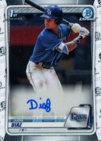 2020 Bowman Chrome Prospect Autographs #CPAJDI Jhon Diaz Baseball Card