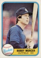 1981 Fleer #94 Bobby Murcer Baseball Card