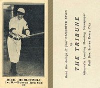 1916 Altoona Tribune #83 Dick Hoblitzell Baseball Card