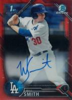 2016 Bowman Draft Chrome Draft Picks Autographs #CDAWS Will Smith Red Refractor Baseball Card