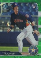 2019 Bowman Chrome #25 Kyle Tucker Green Refractor Baseball Card