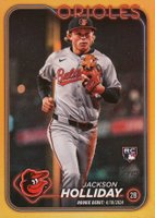 2024 Topps Update #US97 Jackson Holliday Gold Rainbow Foil Baseball Card