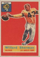 1956 Topps #66 Williard Sherman Football Card