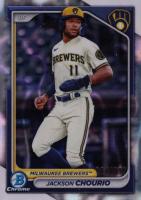 2024 Bowman Chrome Prospects #BCP140 Jackson Chourio Lava Refractor Baseball Card