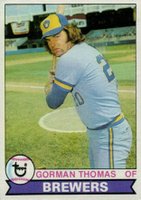 1979 Topps #376 Gorman Thomas Baseball Card
