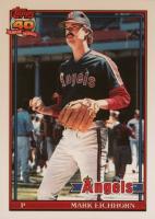 1991 Topps Tiffany #129 Mark Eichhorn Baseball Card