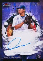 2024 Topps Finest Finest Autographs #FASI Shota Imanaga Purple Refractor Baseball Card