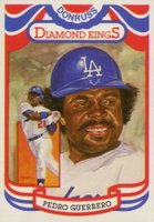 1984 Donruss #24 Pedro Guerrero Diamond Kings-Steel Baseball Card