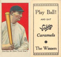 1909 Nadja Caramel # Art Devlin Baseball Card