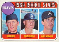 1969 Topps #611 Braves Rookies Baseball Card