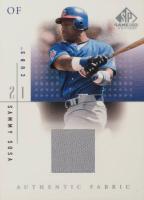 2001 SP Game-Used Authentic Fabric #SSR Sammy Sosa Road Baseball Card