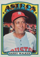 1972 Topps #249 Harry Walker Baseball Card