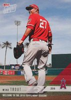2018 Topps Now  # Mike Trout Promo Baseball Card