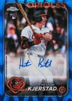 2024 Topps Chrome Update Chrome Baseball Update Series Autographs #ACHK Heston Kjerstad Blue Raywave Baseball Card