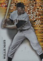 2022 Topps Pristine #143 Willie Mays Pristine Gold Refractor Baseball Card