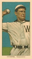 1909 White Borders Ghosts, Miscuts, Proofs, Blank Backs & Oddities #421 Germany Schaefer Washington Baseball Card