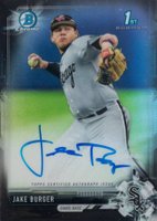 2017 Bowman Draft Chrome Draft Picks Autographs  #CDAJB  Jake Burger Black Refractor Baseball Card
