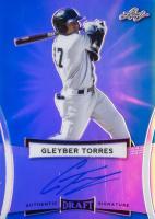 2017 Leaf Metal Draft Autograph #BAGT1 Gleyber Torres Blue Baseball Card