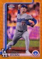 2025 Topps Chrome Logofractor Edition #18 River Ryan Gold Refractor Baseball Card