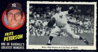 1971 Topps Greatest Moments #44 Fritz Peterson Baseball Card