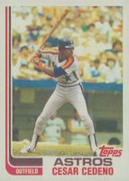 1982 Topps #640 Cesar Cedeno Blackless Baseball Card