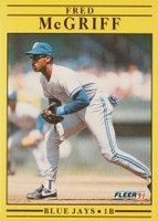 1991 Fleer #180 Fred McGriff Baseball Card