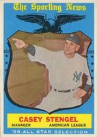 1959 Topps #552 Casey Stengel All-Star Baseball Card