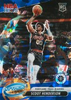 2023 Panini Hoops Premium Stock Attack the Rack #6 Scoot Henderson Blue Ice Basketball Card