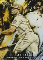 2018 Topps Fire  #181 Juan Soto Gold Minted Baseball Card